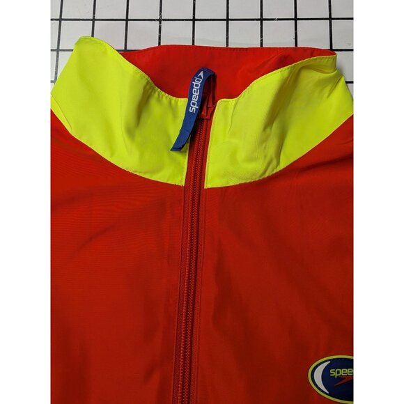 Speedo Y2K Meshed Lined Track Jacket Men Size L Windbreaker Gorpcore Sporty 90s - Picture 10 of 11